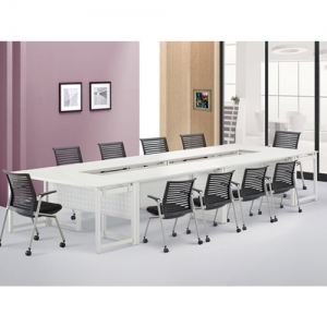 모노그램 네오2 연결회의용테이블(타공가림판/ㅁ자다리)