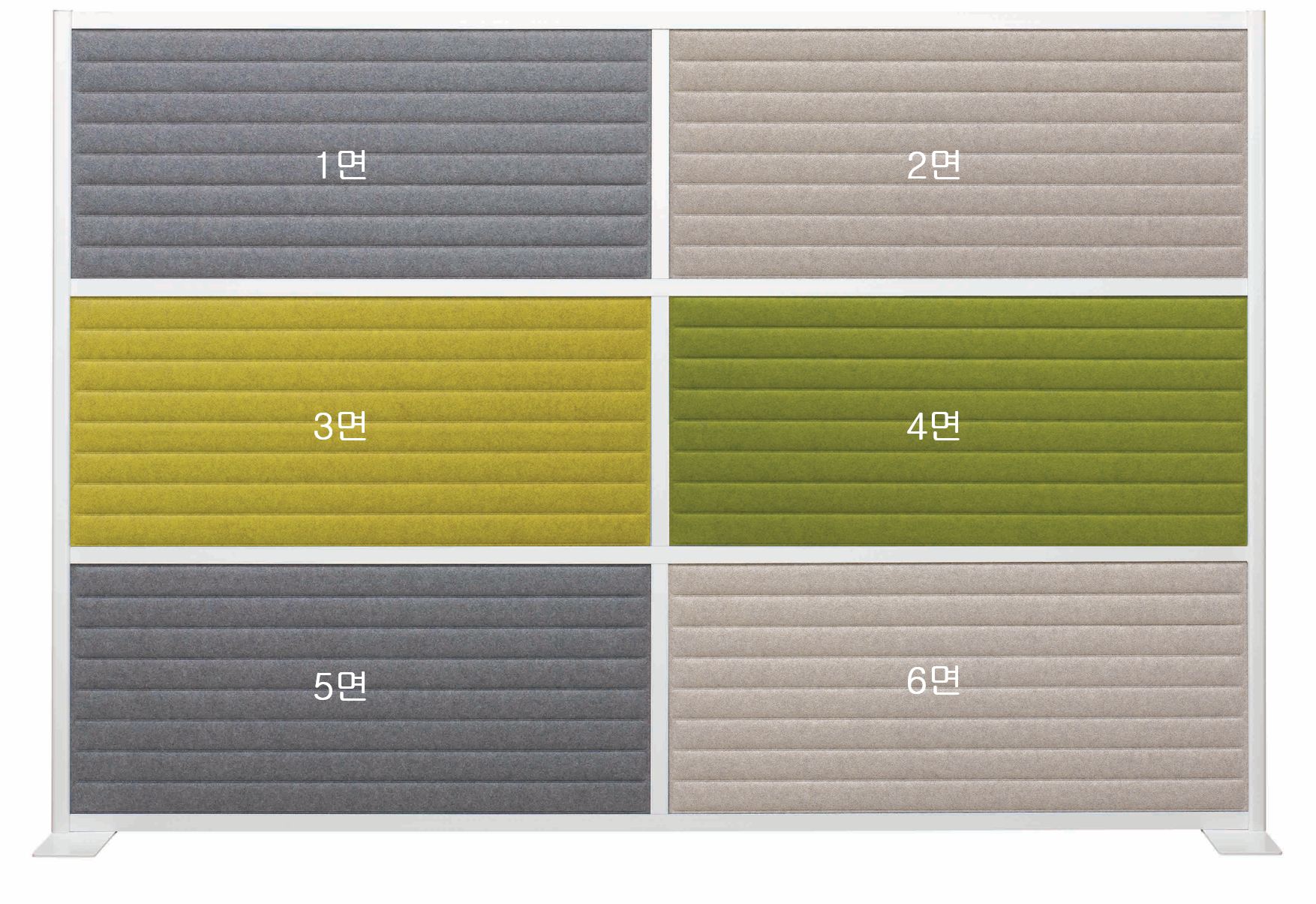 [소리먹는 파티션] MX 일반형 6면(H1600*W2360)