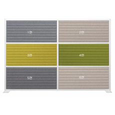 [소리먹는 파티션] MX 일반형 6면(H1600*W2360)