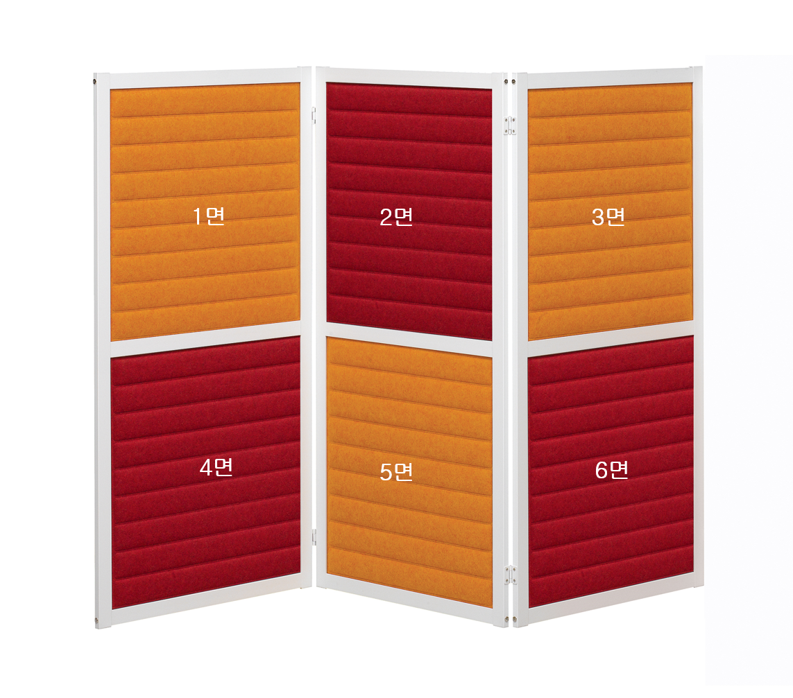 [소리먹는 파티션] MO 접이형 6면(H1200)