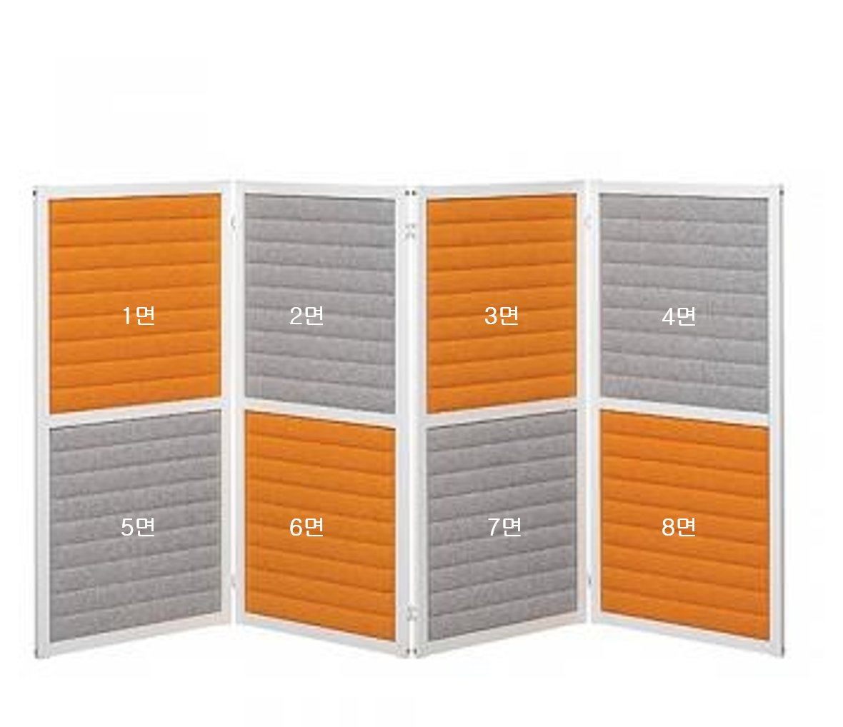 [소리먹는 파티션] MO 접이형 8면(H1200)