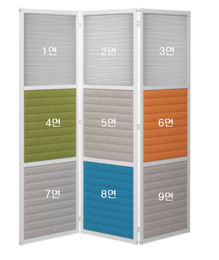 [소리먹는 파티션] MO 접이형 9면(H1780)