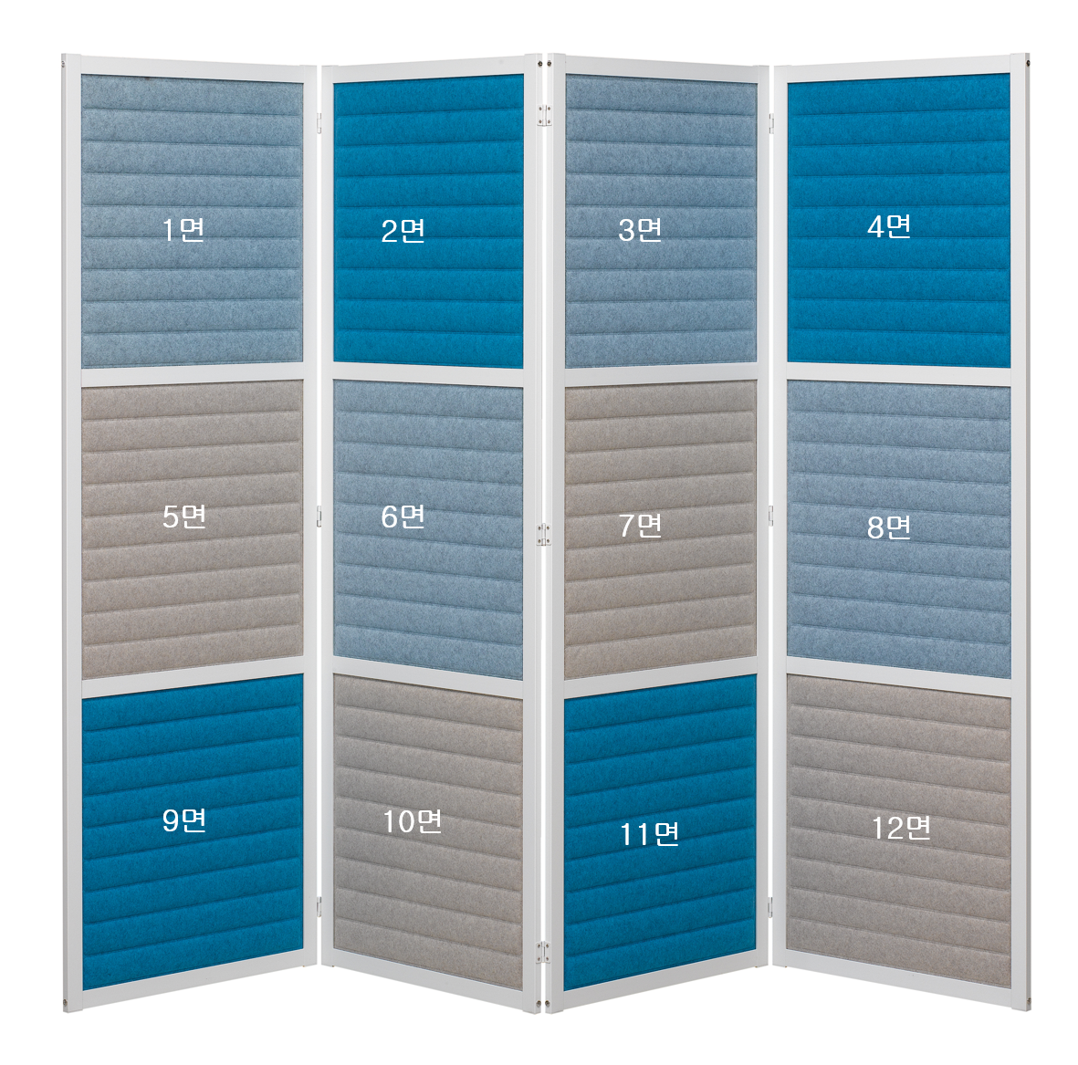 [소리먹는 파티션] MO 접이형 12면(H1780)