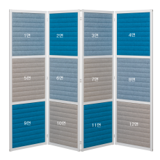 [소리먹는 파티션] MO 접이형 12면(H1780)