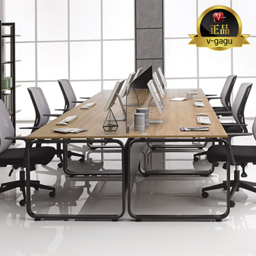 플렉스 사무용책상 (유로파S~A타입 스퀘어 프레임/가림판포함)