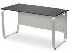 플렉스 사무용책상 (유로파S~B타입 트라페조이드 프레임/가림판포함)