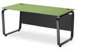 플렉스 사무용책상 (유로파S~B타입 트라페조이드 프레임/가림판포함)