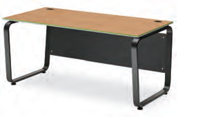 플렉스 사무용책상 (유로파S~B타입 트라페조이드 프레임/가림판포함)