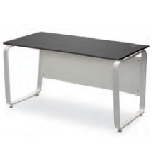 플렉스 사무용책상 (유로파S~B타입 트라페조이드 프레임/가림판포함)