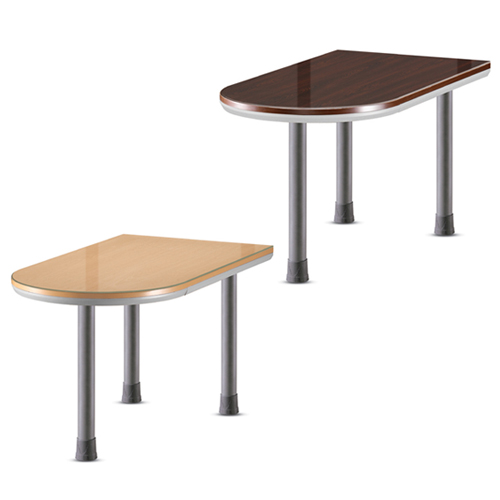 U형테이블(투명유리)