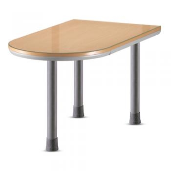 U형테이블(투명유리)