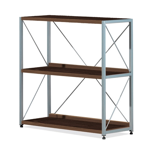 아이에프 월넛 철재장(2단)