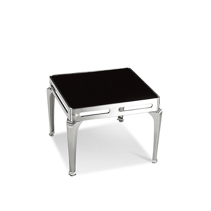 블랙 강화유리 전화대