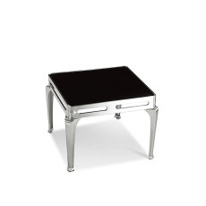 블랙 강화유리 전화대