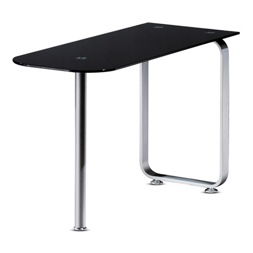 블랙유리 U형테이블