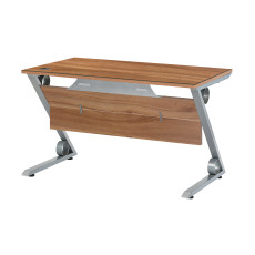 로즈오크 Z철재다리 책상[투명유리]