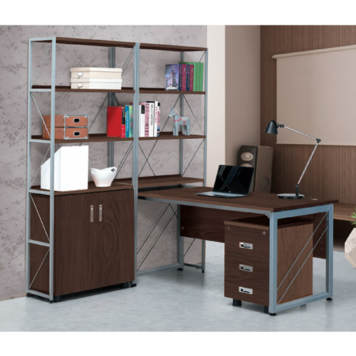 아이에프 월넛책상 (기본형)~가림판포함)