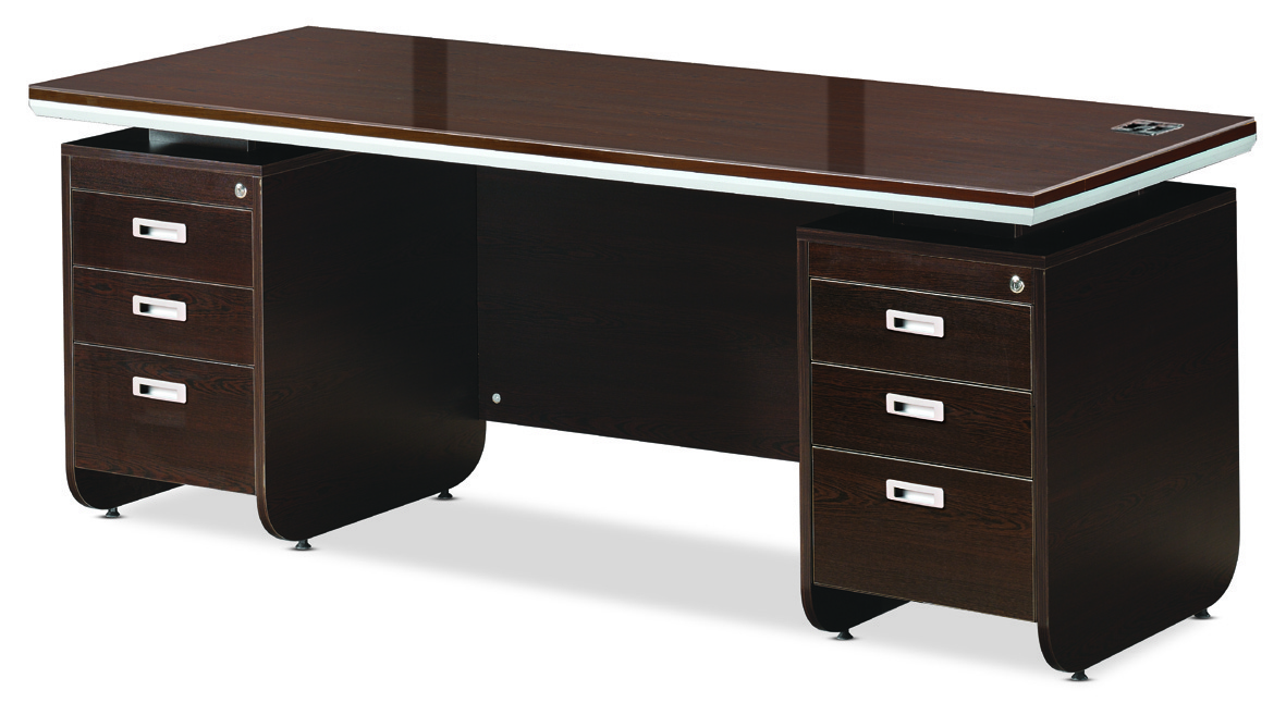 월낫 양수책상(갈색유리)