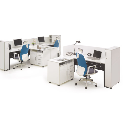 모노그램 네오2 데스크(D700/타공가림판/ㅁ자다리)