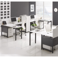 모노그램 네오2 데스크(D700/타공가림판/ㅁ자다리)