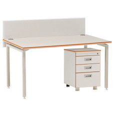 카멜레온 컬러 일자책상(가림판무)