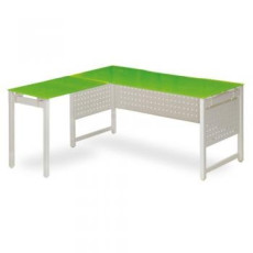 모노그램 네오2 조합형 강화유리책상(D700/타공가림판)