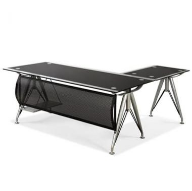 유리사무용책상(사이드포함)