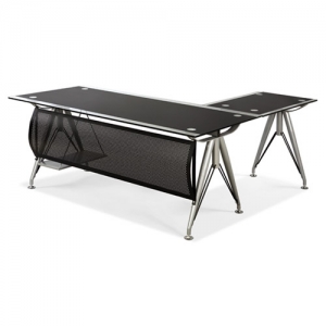 유리사무용책상(사이드포함)