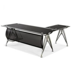 유리사무용책상(사이드포함)