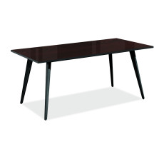 카펠라 월넛 회의테이블(갈색유리)