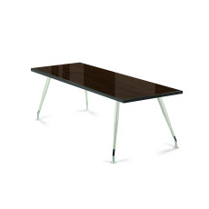 몽블랑 월넛 사각테이블(투명유리포함)