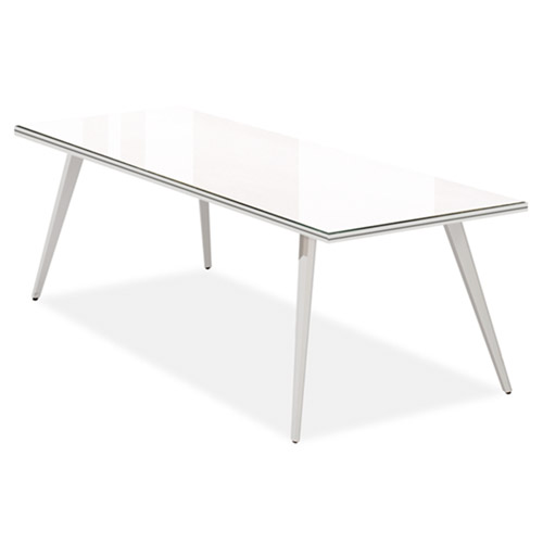 카펠라 아이보리 회의테이블(투명유리)