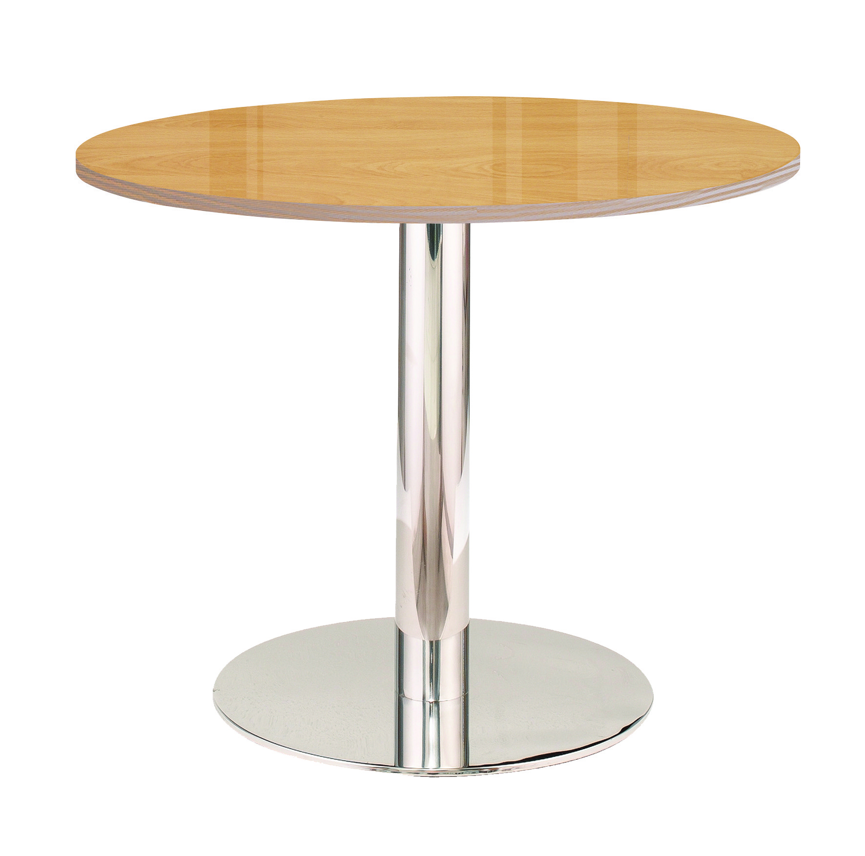 망플비취 직선다리 원형테이블 [투명유리]