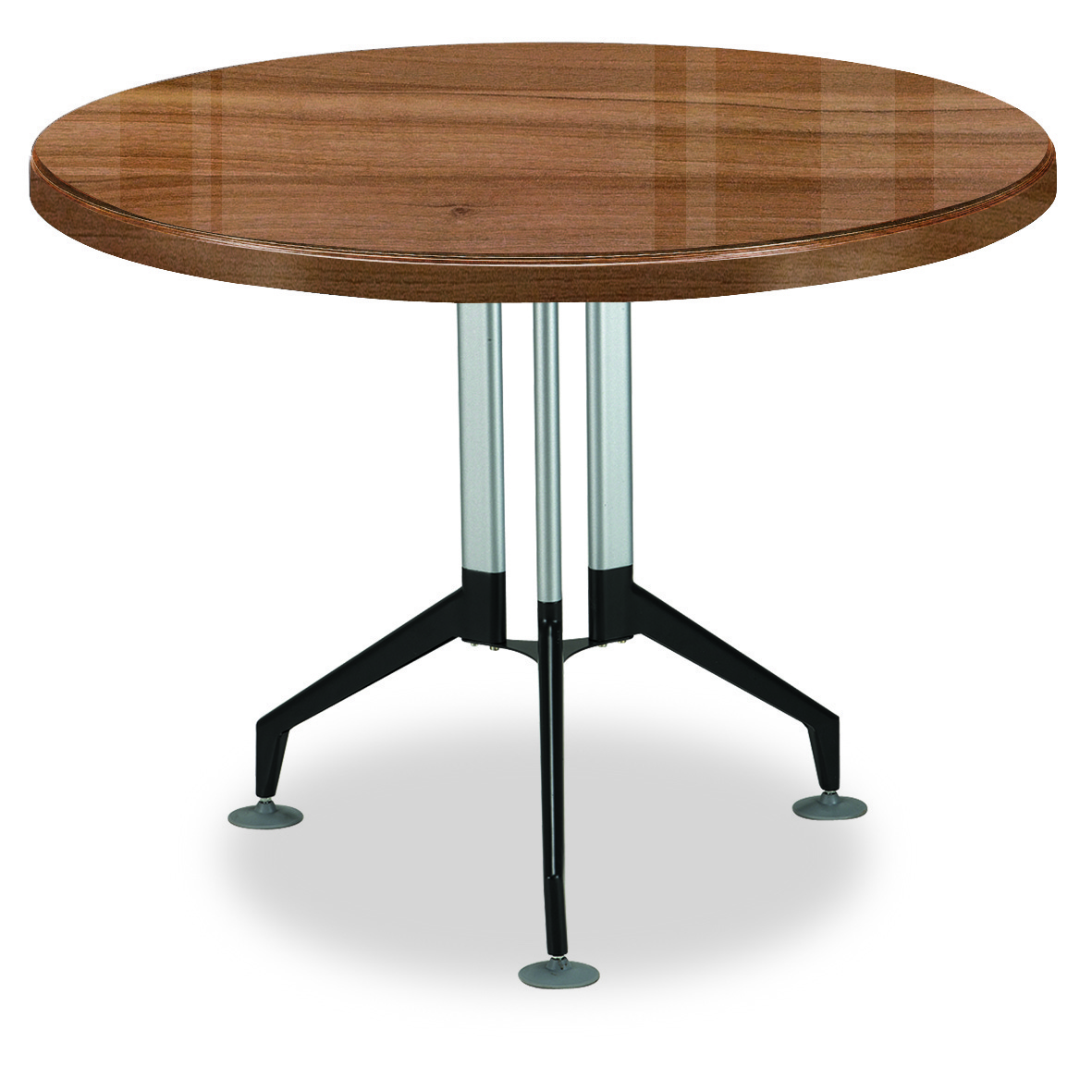 뉴토스카 로즈오크 원형테이블 삼다리 (투명유리포함)