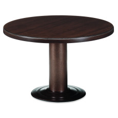 뉴토스카 월넛 원형테이블 (갈색유리포함)