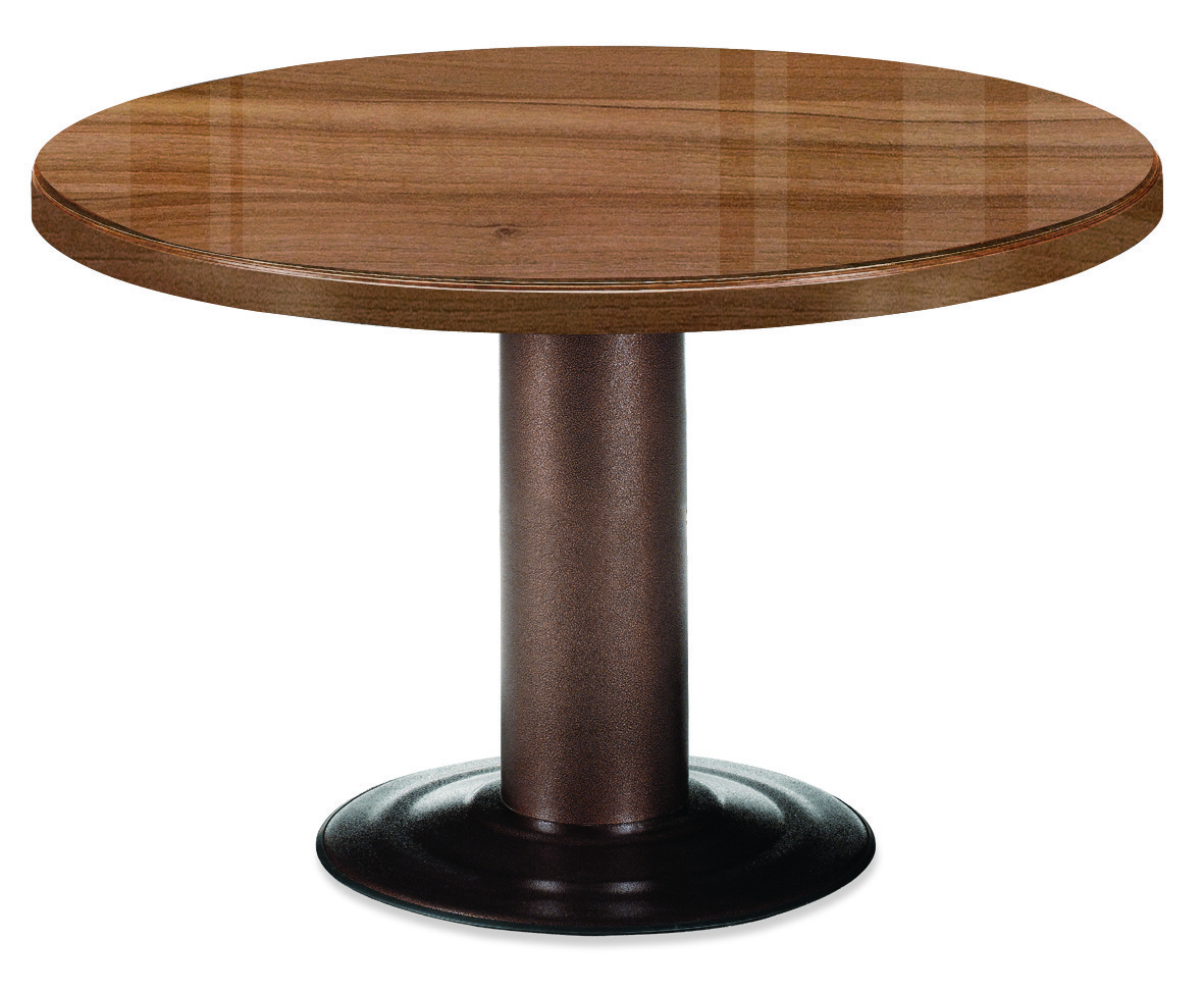 뉴토스카 로즈오크 원형테이블 (투명유리포함)