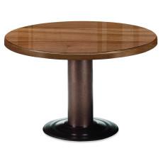 뉴토스카 로즈오크 원형테이블 (투명유리포함)