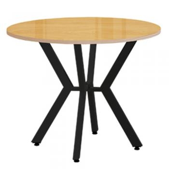 망플비취 원형테이블 K다리(투명유리)