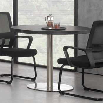 아론 가죽 원형테이블