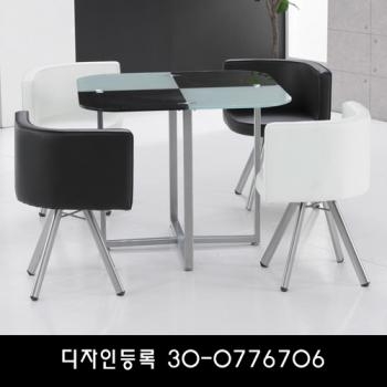 LF-025 유리회의용탁자SET