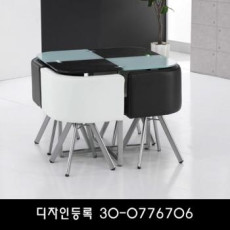 LF-025 유리회의용탁자SET