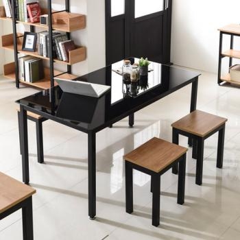 강화유리책상(겸용테이블)