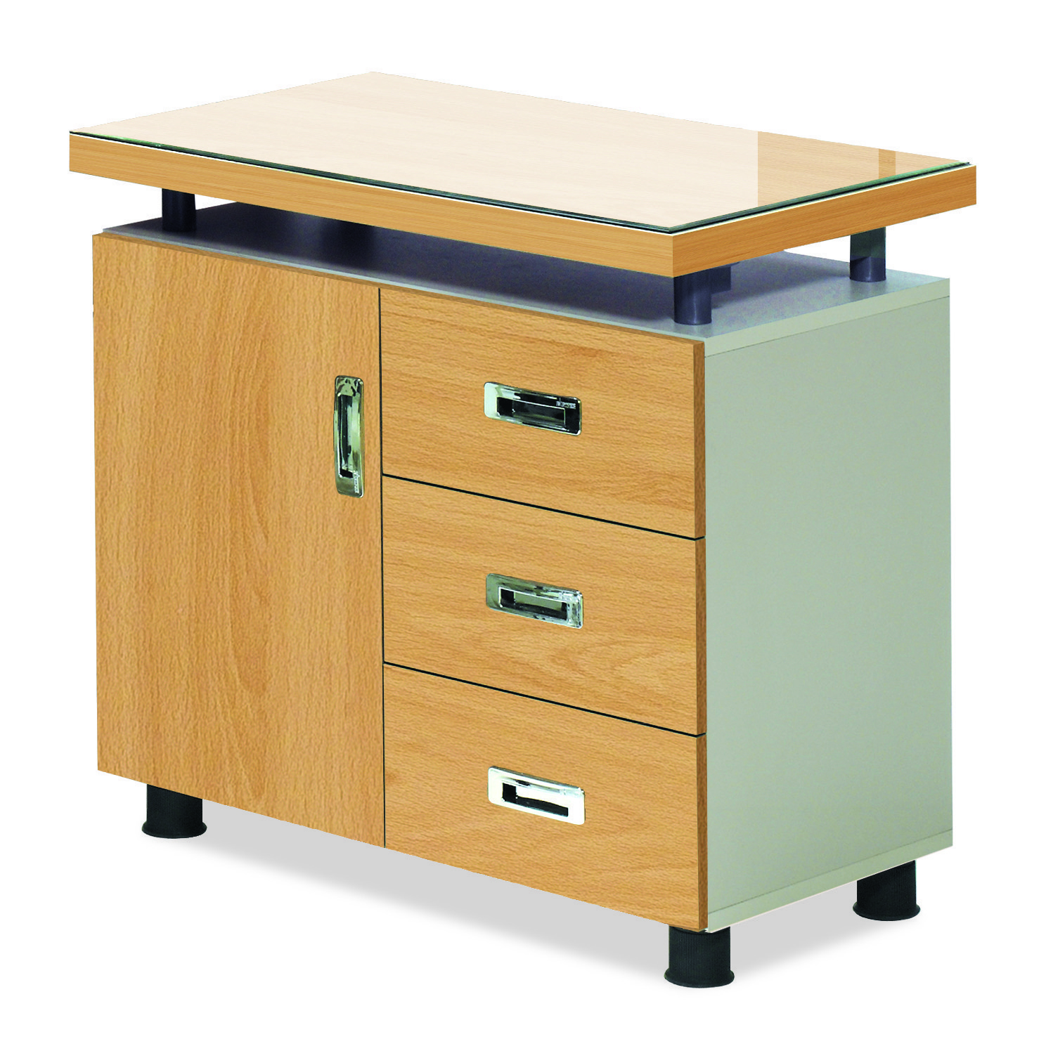 몽블랑 망플비치 사이드서랍장[투명유리]