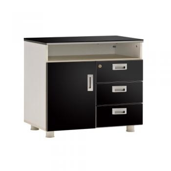 카멜레온 블랙오크 사이드서랍장