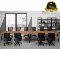 플렉스 원목 중역회의용테이블(30T멀바우집성목)