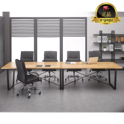 시그니처 원목 회의용테이블(30T고무나무집성목)