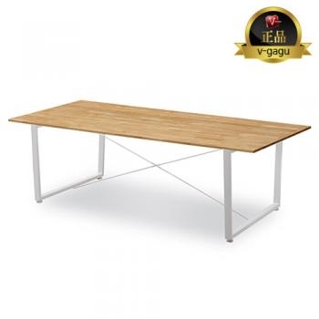 시그니처 원목 사각 회의용테이블(18T고무나무집성목)