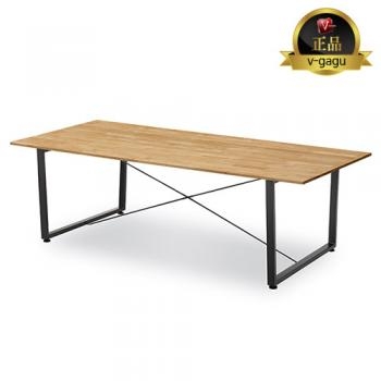 시그니처 원목 사각 회의용테이블(18T고무나무집성목)