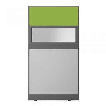 플렉스 45T PVC 멀티탭 반유리 우드 파티션(H1500)