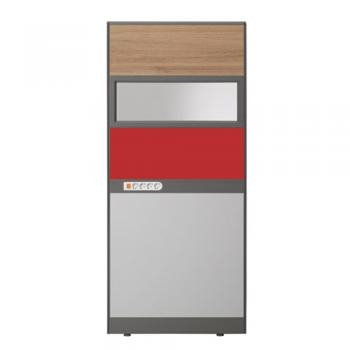 플렉스 45T PVC 멀티탭 반유리 우드 파티션(H1800)